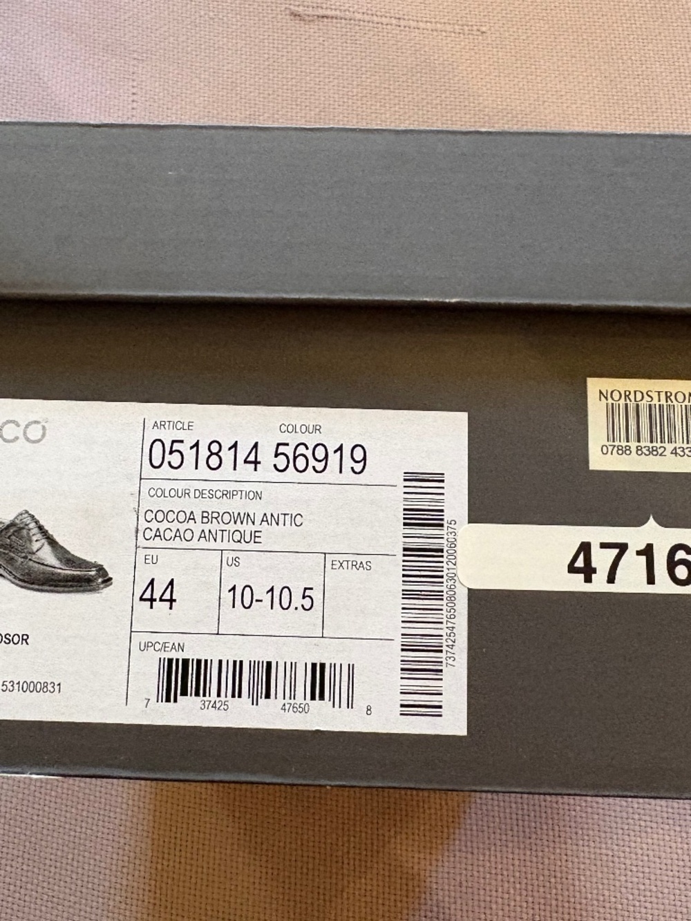 Ecco Windsor lace mens shoes - Picture 6 of 7